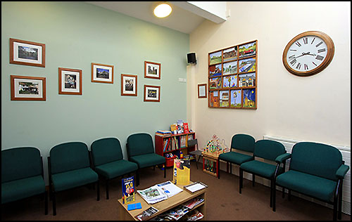 Arden Medical Centre waiting room